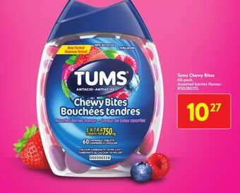 Walmart Tums chewy bites offer