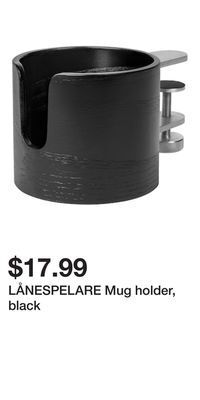 IKEA Lånespelare mug holder, black offer