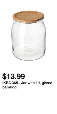IKEA Ikea 365+ jar with lid, glass/bamboo offer