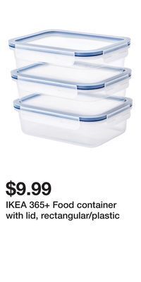 IKEA Ikea 365+ food container with lid, rectangular/plastic offer