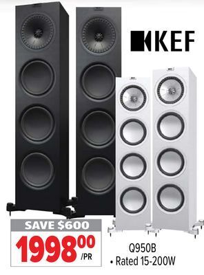 2001 Audio Video Kef floorstanding speaker offer