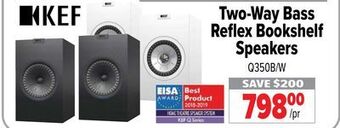 2001 Audio Video Kef two-way bass reflex bookshelf speakers offer