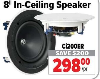 2001 Audio Video 8|| in-ceiling speaker offer