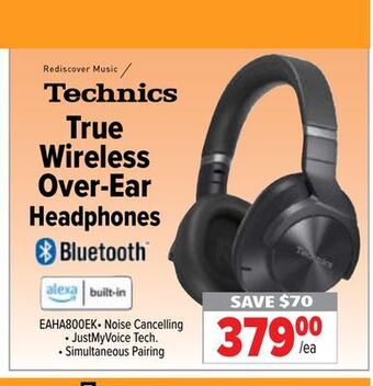 2001 Audio Video Technics true wireless over-ear headphones offer