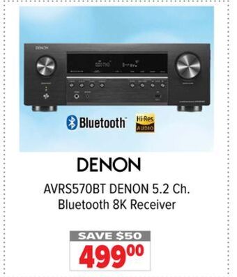2001 Audio Video Denon 5.2 ch. bluetooth 8k receiver offer