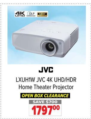 2001 Audio Video Jvc 4k uhd/hdr home theater projector offer
