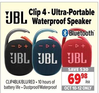 2001 Audio Video Jbl clip 4 - ultra-portable waterproof speaker offer