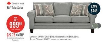 The Brick Tula fabric sofa - mist offer