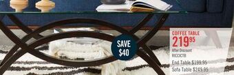 The Brick Ricci coffee table offer