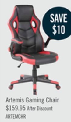 The Brick Artemis gaming chair - red and black offer