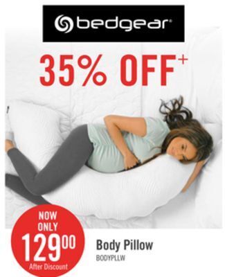 The Brick Bedgear body pillow offer
