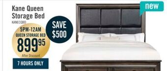The Brick Kane queen storage bed offer