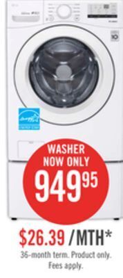 The Brick Lg 5.2 cu. ft. front-load washer - wm3400cw offer