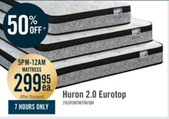 The Brick Springwall huron 2.0 eurotop twin mattress offer