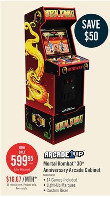 The Brick Arcade1up midway legacy mortal kombat 30th anniversary edition arcade cabinet with riser offer