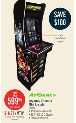 The Brick Atgames legends ultimate mini arcade - n-syspnp-0888 offer