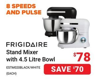 Visions Electronics Frigidaire stand mixer with 4.5 litre bowl offer