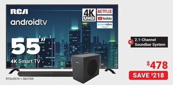 Visions Electronics Rca 4k smart tv 55 offer