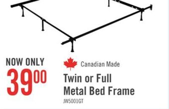 The Brick Twin/full metal glider bed frame offer