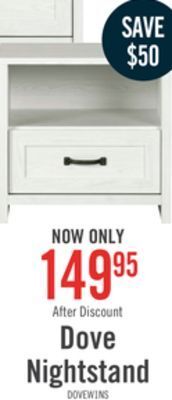 The Brick Dove nightstand offer