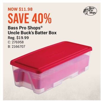 Bass Pro Bass pro shops uncle buck's batter box offer