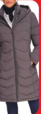 Hudson's Bay Calvin klein long lightweight puffer offer