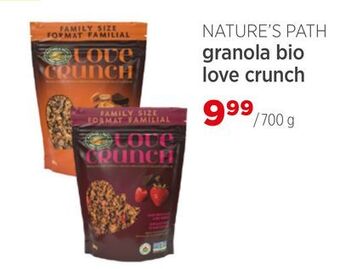 Avril Granola bio love crunch offer