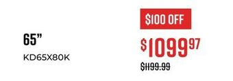 Canex 65 4k smart tv x80k series offer