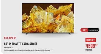 Canex 65 4k smart tv x90l series offer