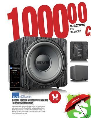 Centre Hi-Fi Svs sb-1000 pro subwoofer : inspired subwoofer engineering for uncompromised performance offer