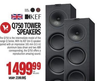 Centre Hi-Fi Kef tower speakers offer
