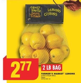No Frills FARMER'S MARKET LEMONS offer