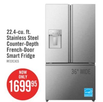 The Brick Hisense 22.4 cu. ft. counter-depth french-door refrigerator - rf225c3csei offer