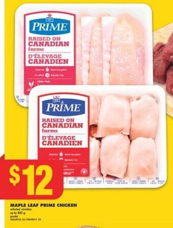 No Frills MAPLE LEAF PRIME CHICKEN 850g offer