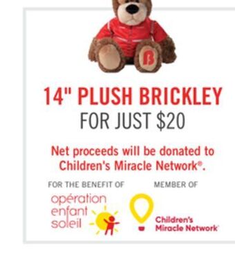 The Brick 14 plush brickley offer