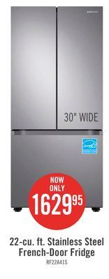 The Brick Samsung 22.1 cu. ft. french-door refrigerator - rf22a4111sr/aa offer