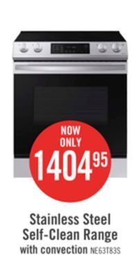 The Brick Samsung 6.3 cu. ft. electric range with convection - ne63t8311ss/ac offer