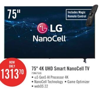 The Brick Lg 75 nanocell nano75 led 4k uhd smart webos tv offer