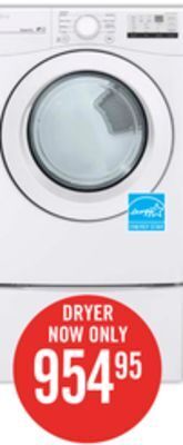 The Brick Lg 7.4 cu. ft. ultra large capacity electric dryer - dle3400w offer