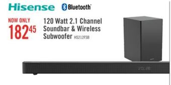 The Brick Hisense 2.1-channel soundbar with wireless subwoofer - hs212f offer