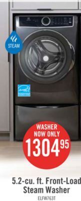The Brick Electrolux 5.2 cu. ft. front-load washer - elfw7637at offer