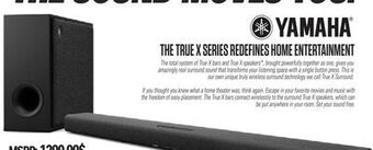 Centre Hi-Fi Yamaha the true x series redefines home entertainment offer