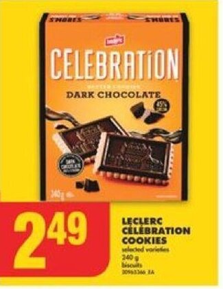 No Frills LECLERC CELEBRATION COOKIES offer