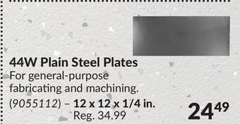 Princess Auto 44w plain steel plates offer