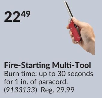 Princess Auto Fire-starting multi-tool offer