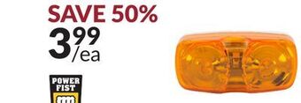 Princess Auto 4 x 2 in. double bullseye clearance/marker lights offer
