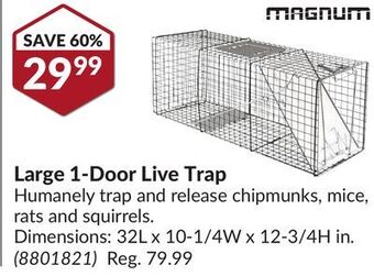 Princess Auto Large 1-door live trap offer