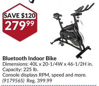 Princess Auto Bluetooth indoor bike offer