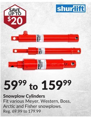 Princess Auto Snowplow cylinders offer