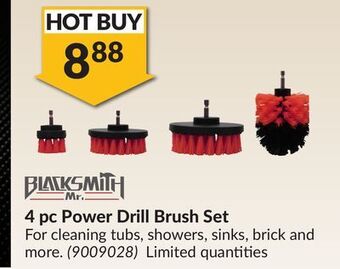 Princess Auto 4 pc power drill brush set offer